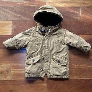 Gap Tan Hooded Utility Coat (Very Warm!) 18-24m